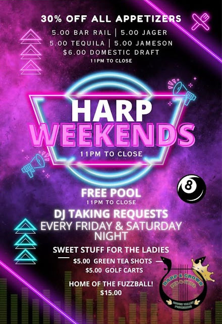 Harp and Crown Weekends Every Friday and Saturday with DJ and Specials